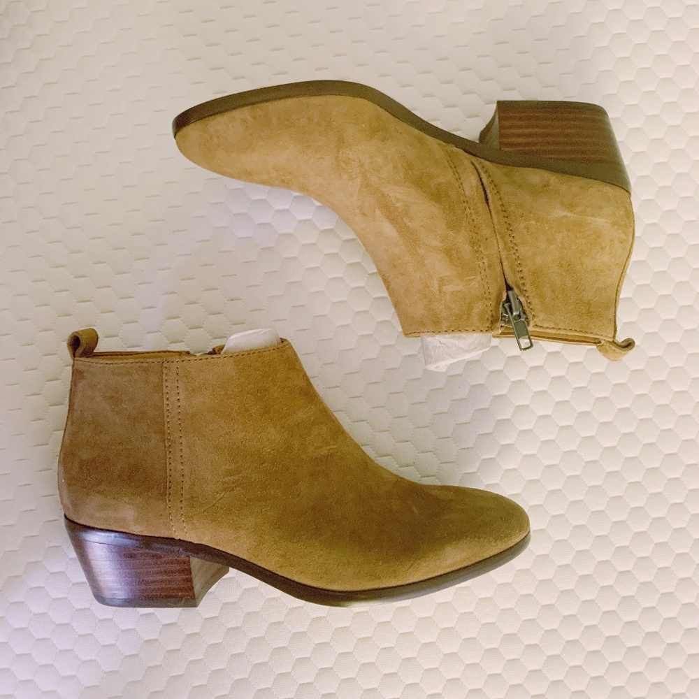 J Crew Suede Sawyer Boots in Camel
